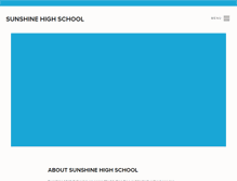 Tablet Screenshot of orlsunshinehs.com